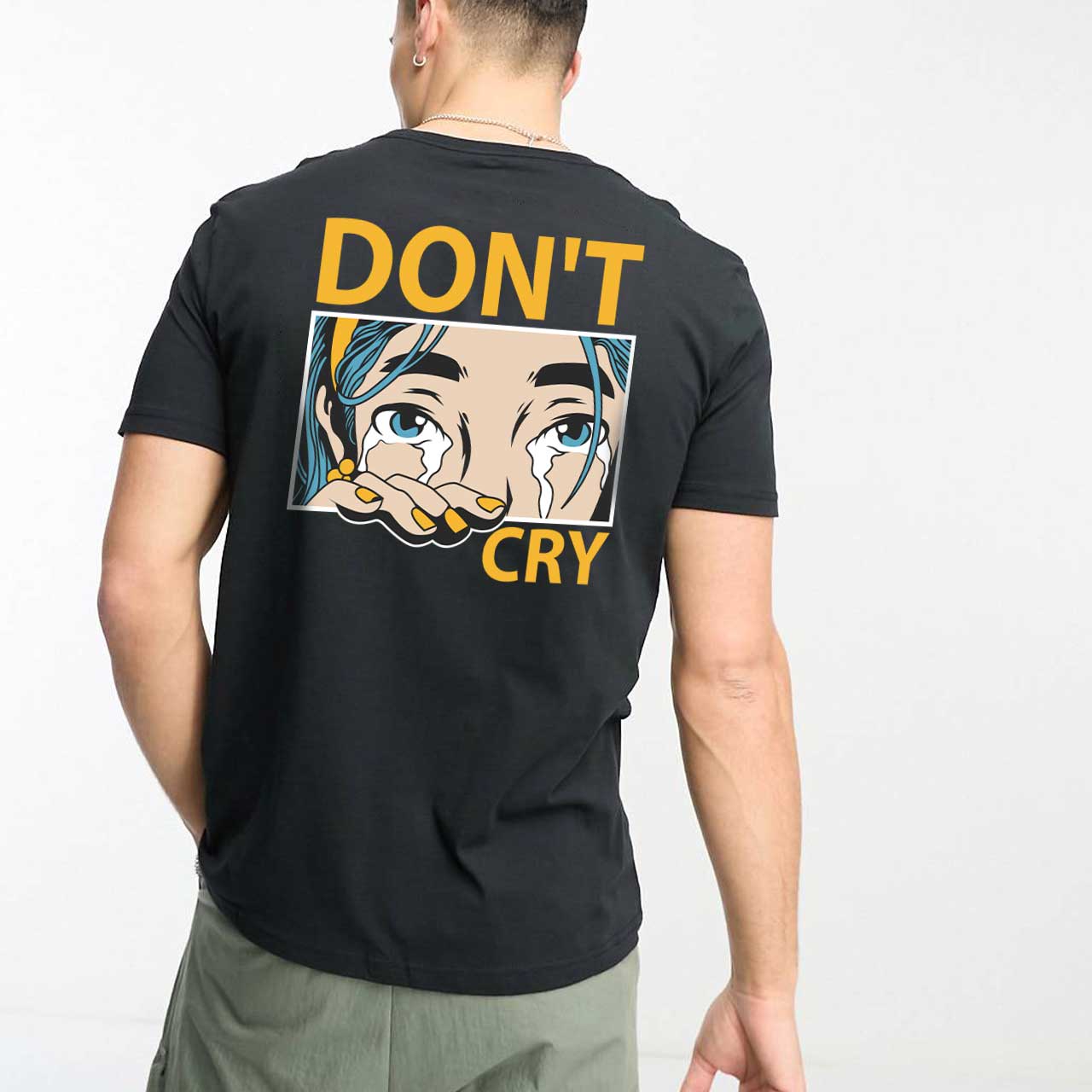 تیشرت طرح گریه نکن dont cry