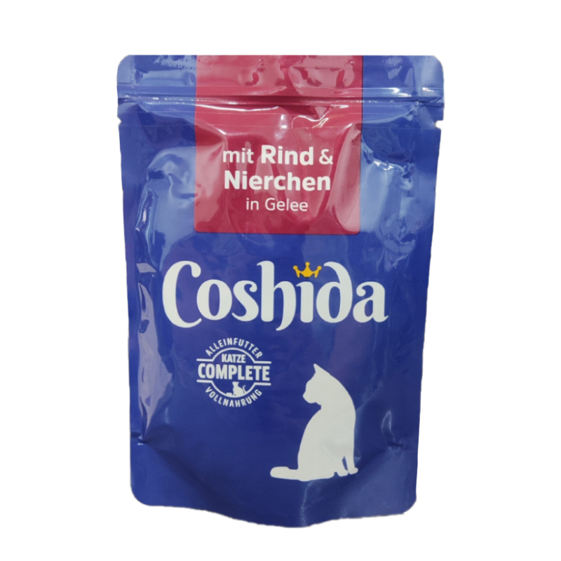 پوچ گربه کوشیدا مدل Beef & Kidney in Jelly وزن 100 گرم 