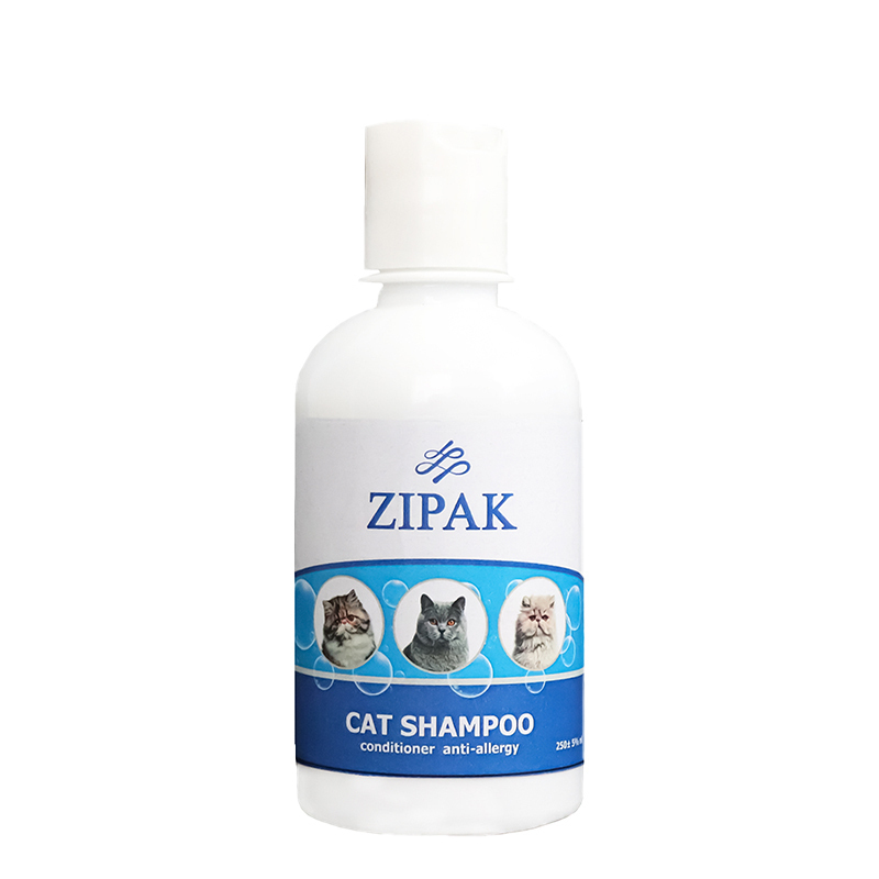 شامپو نرم کننده و ترمیم کننده روزانه گربه زیپاک Zipak Cat Shampoo حجم 250 میلی لیتر