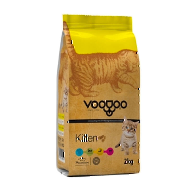 غذای خشک بچه گربه وودو VooDoo Kitten وزن 2 کیلوگرم