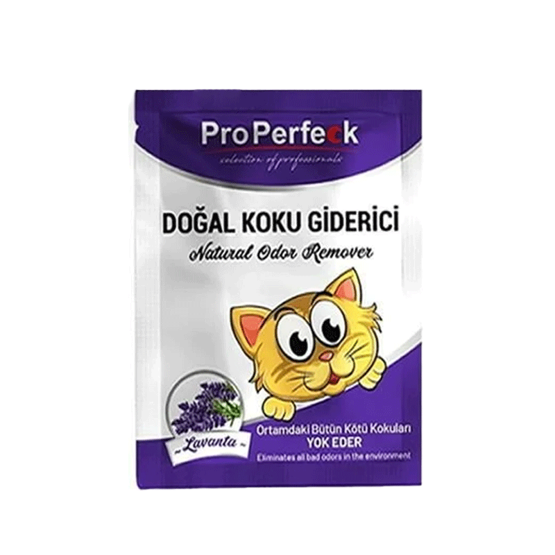 بوگیر خاک گربه با رایحه لوندر پروپرفک ProPerfeck Lavender Scented Odor Remover وزن 25 گرم