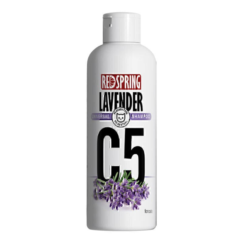 شامپو گربه C5 با عصاره لوندر رداسپرینگ Redspring Lavender Universal Shampoo C5 حجم 300 میلی لیتر