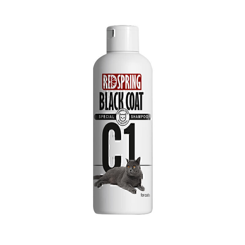 شامپو گربه C1 مخصوص موهای تیره و مشکی رداسپرینگ Redspring Black Coat Shampoo C1 حجم 300 میلی لیتر
