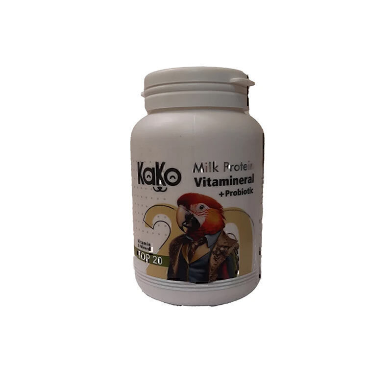 پودر مولتی ویتامین ومینرال پرندگان زینتی کاکو مدل تاپ بیست Kako Vitamineral Powder وزن 200 گرم