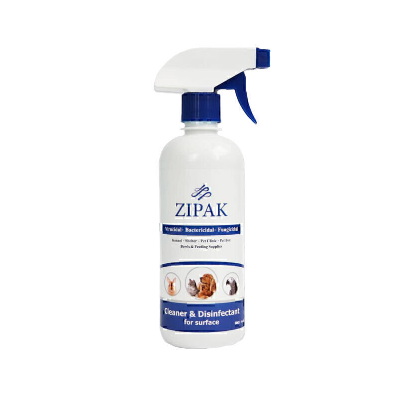 مایع ضدعفونی کننده سطوح غیر الکلی زیپاک Zipak Cleaner & Disinfectant for Surface حجم 500 میلی لیتر