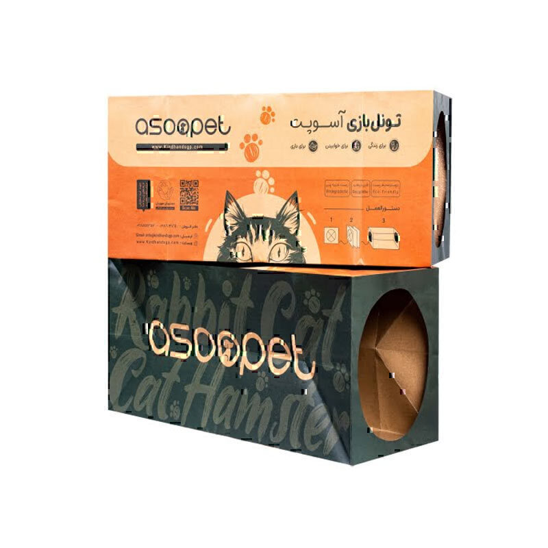 تونل بازی حیوانات خانگی آسوپت وزن 250 گرم