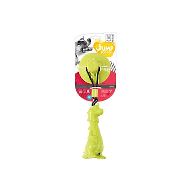 اسباب بازی مخزن دار چسبنده داینو ام پت M-Pets Jump Dog Toys with Suction Cup Dino