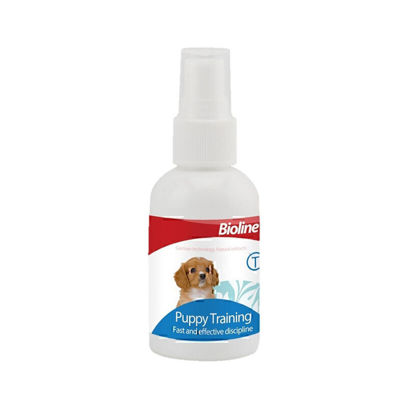 قطره تعلیم ادرار توله سگ بایولاین Bioline Puppy Training Spray حجم 50 میلی‌لیتر