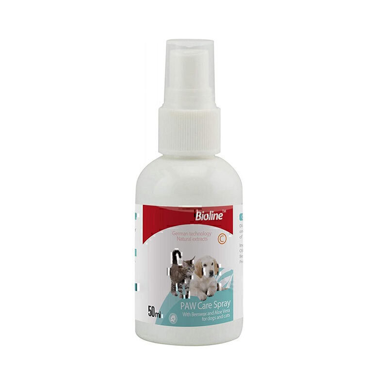 اسپری مراقبت از پنجه سگ و گربه بایولاین Bioline Paw Care Spray حجم 50 میلی‌لیتر