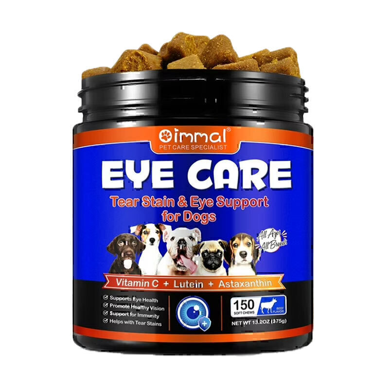 تشویقی مراقبت از چشم سگ اویمال Oimmal Eye Care Tear Stain And Eye Support Chews For Dogs بسته 150 عددی