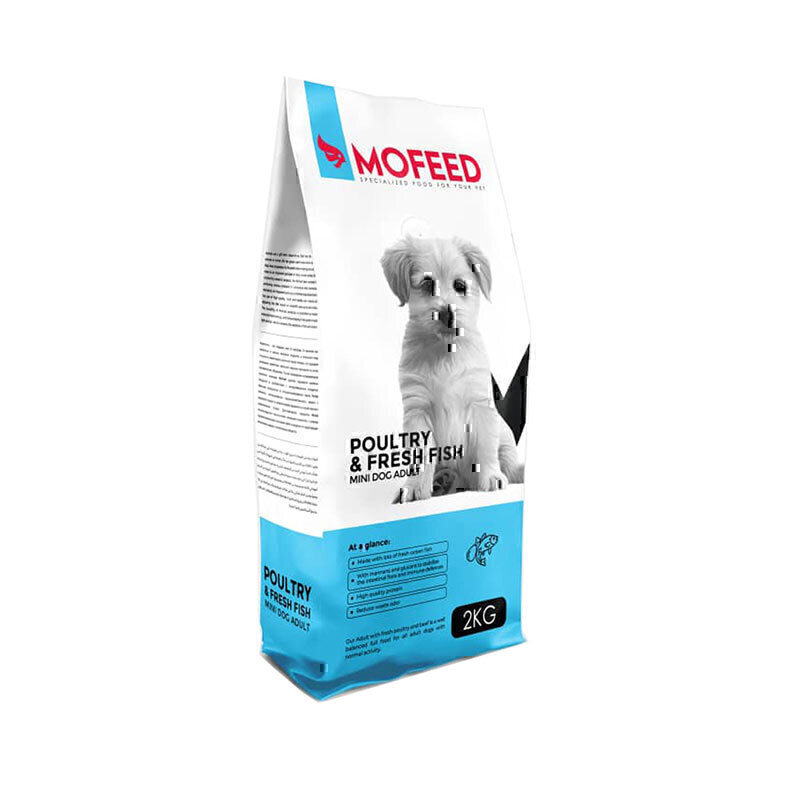غذای خشک سگ بالغ نژاد کوچک مفید با طعم مرغ و ماهی MoFeed Poultry & Fresh Fish Mini Dog Adult Food وزن 2 کیلوگرم