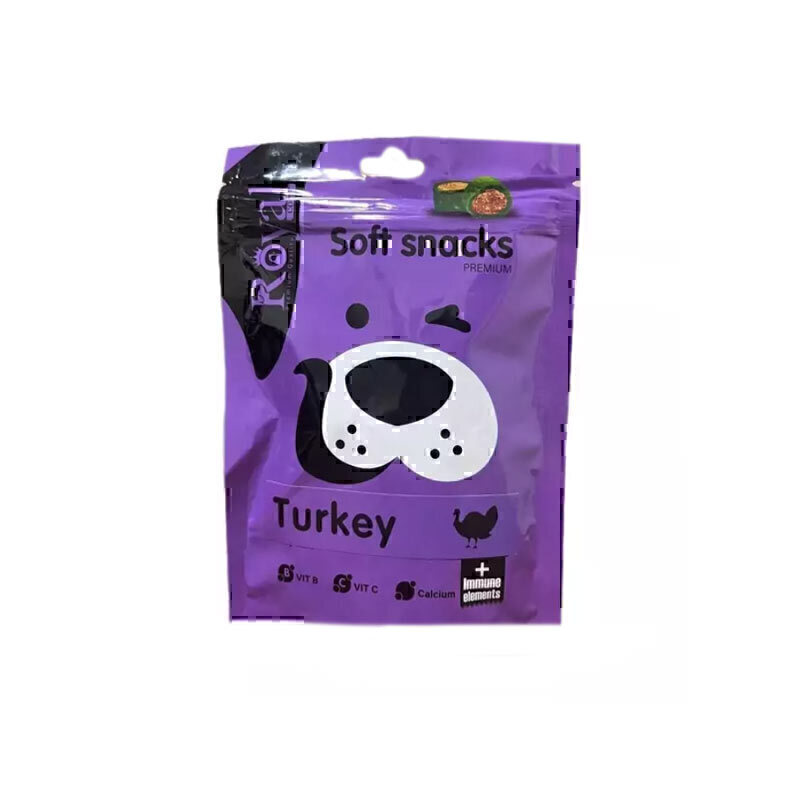 اسنک تشویقی نرم سگ رویال کوکو با طعم بوقلمون وزن 100 گرم