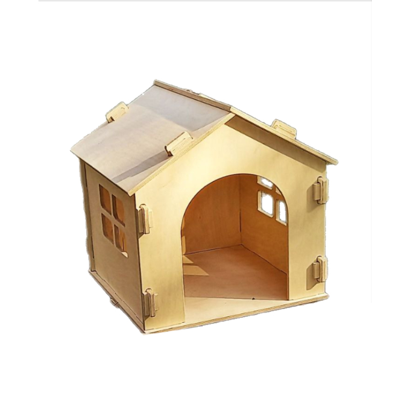 لانه چوبی قابل حمل سگ همراه با کیف حمل