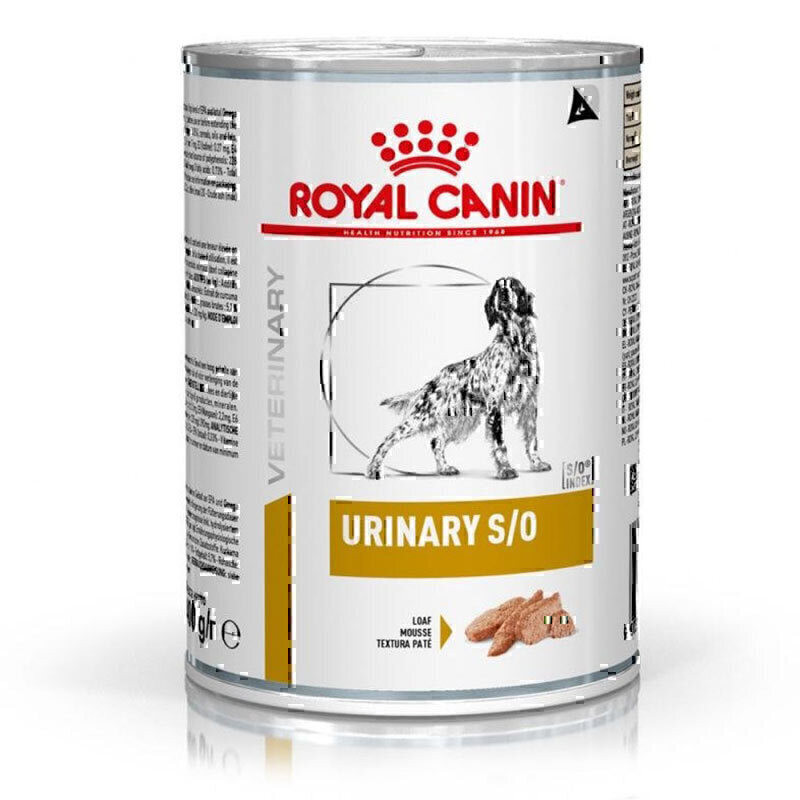 کنسرو درمانی سگ مخصوص مشکلات مجاری ادراری رویال کنین Royal Canin Urinary S/O وزن 410 گرم